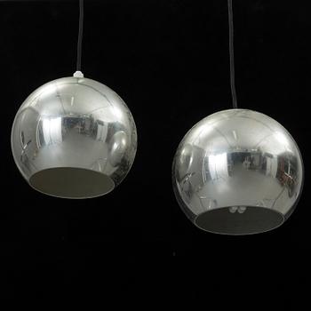 a pair of ceilings lamp, late 2th century.