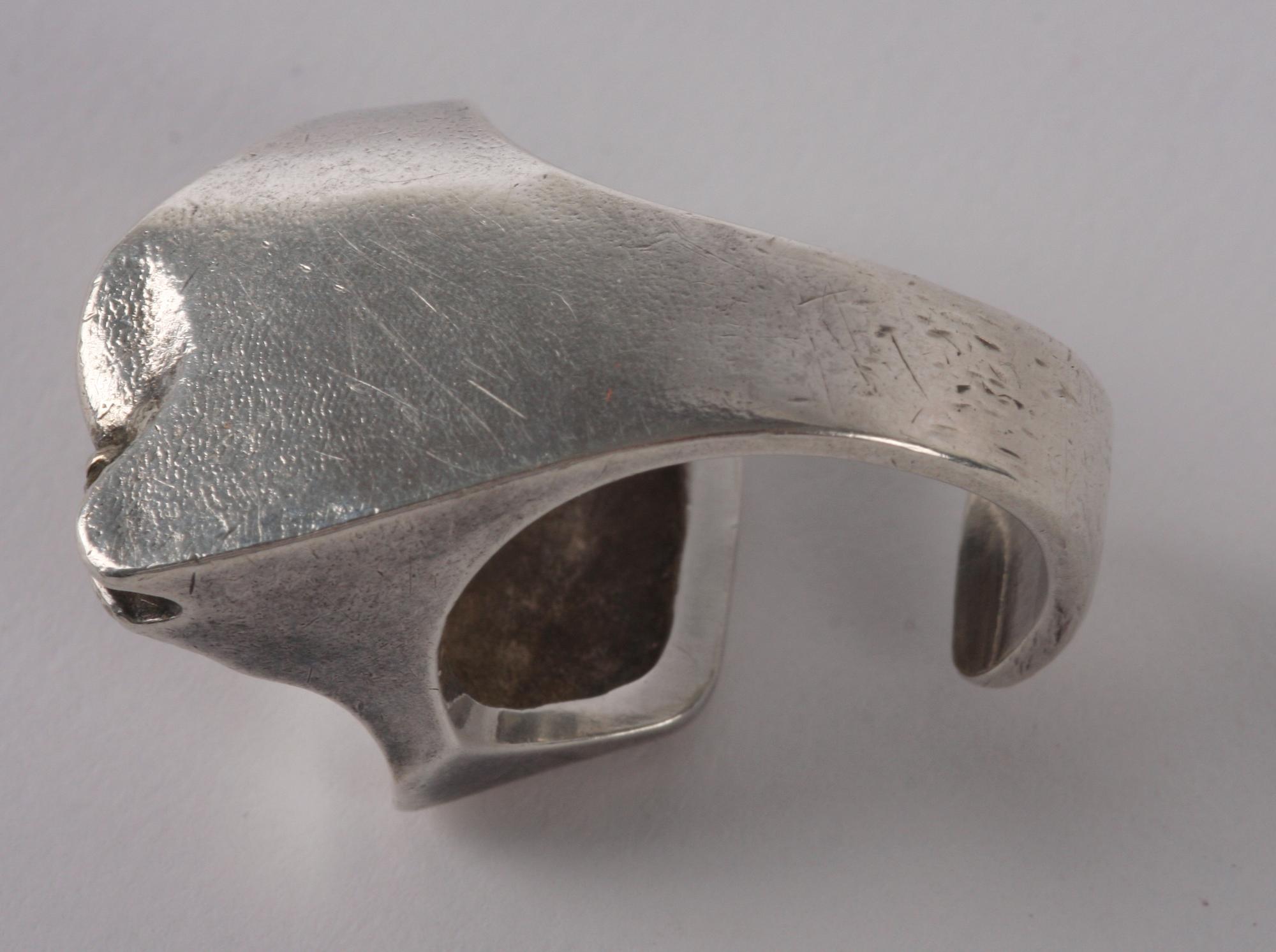 RING, silver, Lapponia med liten diamant.