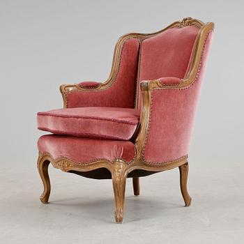 BERGERE, Louis XV-stil, Lani möbler, Sverige, 1900-talets andra hälft.