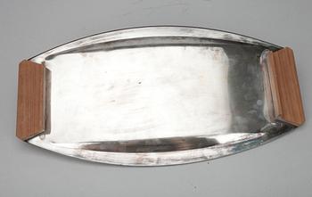 BRICKA, nysilver, teak. Tapio Wirkkala, Kultakeskus  1960/70-tal.