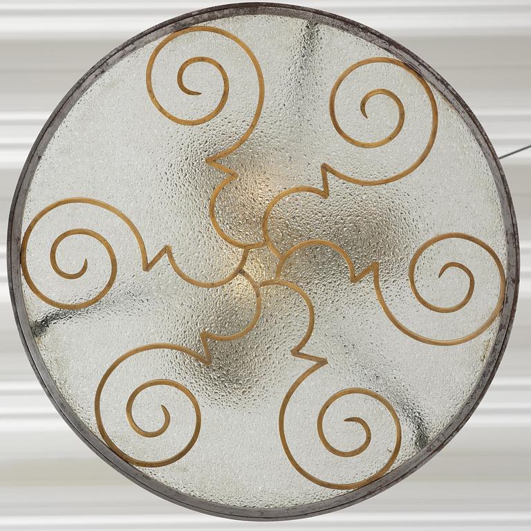 Lars Holmström, a Swedish Grace ceiling lamp, Arvika, 1920s-1930s.