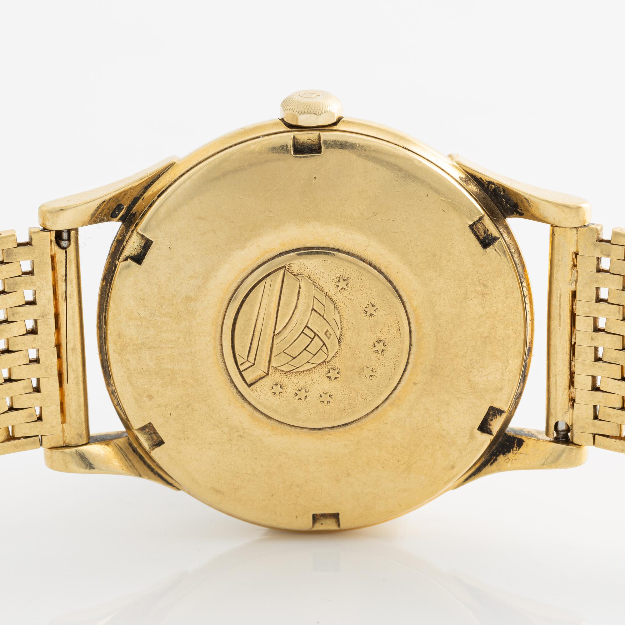 Omega, Constellation, Chronometer, "Pie Pan", armbandsur, 34,5 mm,