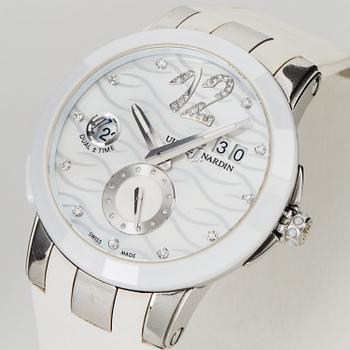 ULYSSE NARDIN, Executive Dual Time, armbandsur, 40 mm.