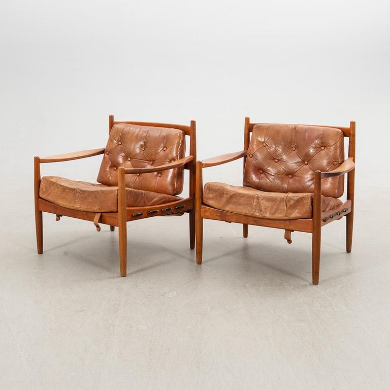 Ingemar Thillmark, armchairs, a pair, "Läckö", OPE Möbel. 1960s.