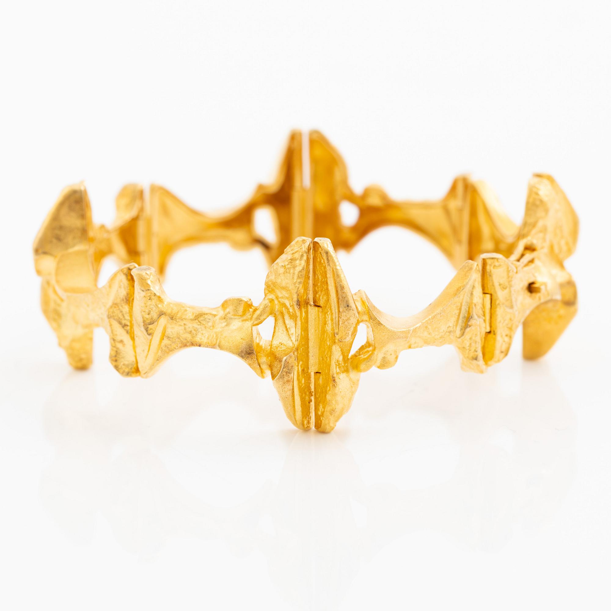 Björn Weckström, a bracelet "Borealis", 18K gold, Finland. For Lapponia.