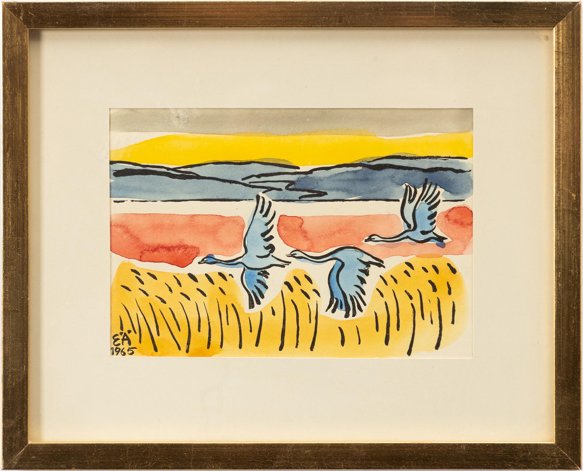 Erling Ärlingsson, "Utterbyn", Flying geese, 3 pcs.