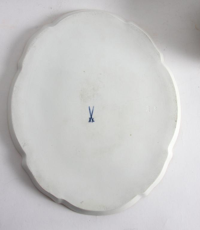 KAFFESERVIS, 17 delar, porslin, Meissen.