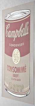 Andy Warhol, "Campbells soup Beef Consommé".