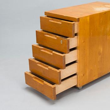 Aino Aalto, An early 1930s 'B96' drawer unit for O.Y. Huonekalu-ja Rakennustyötehdas A.B. Finland.