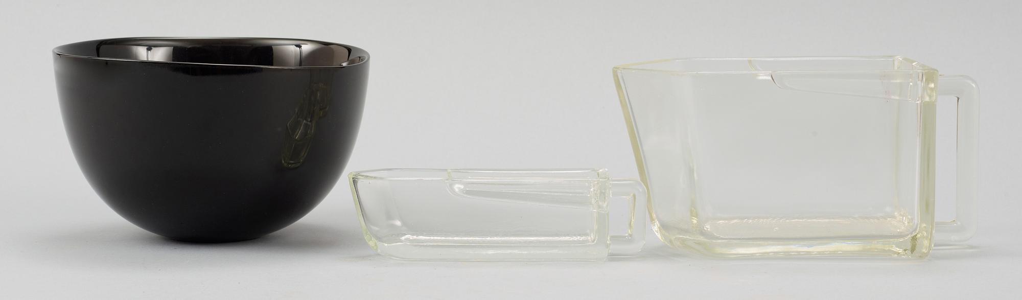 PARTI GLAS, 8 delar, bla. Orrefors.