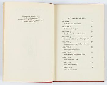 Tove Jansson, Bok 1 upplagan "Moominsummer Madness", Limited Ernest Benn London 1955.