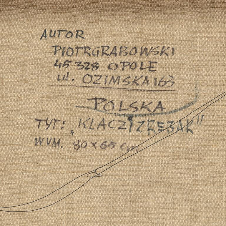 PIOTR GRABOWSKI, oil on canvas, signed.