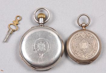 FICKUR, 2 st, bl a silver, England, 1900.