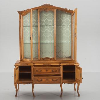 VITRINSKÅP, Louis XV-stil.