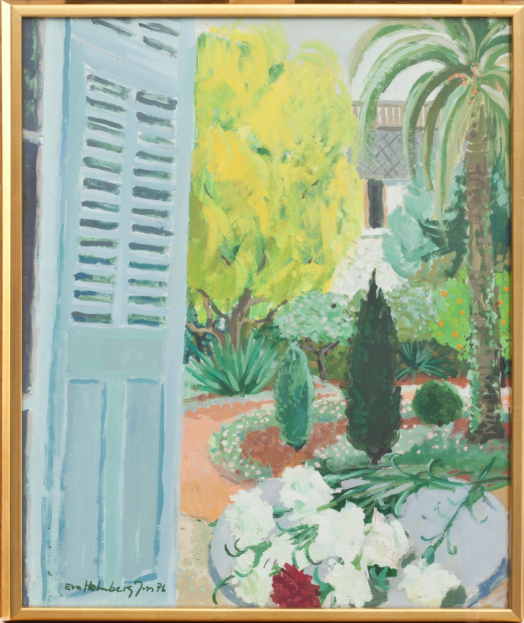 EVA HOLMBERG JACOBSSON, olja på pannå, signerad och daterad -76.