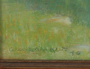 ALEXANDER LANGLET, blandteknik, signerad och otydligt daterad.