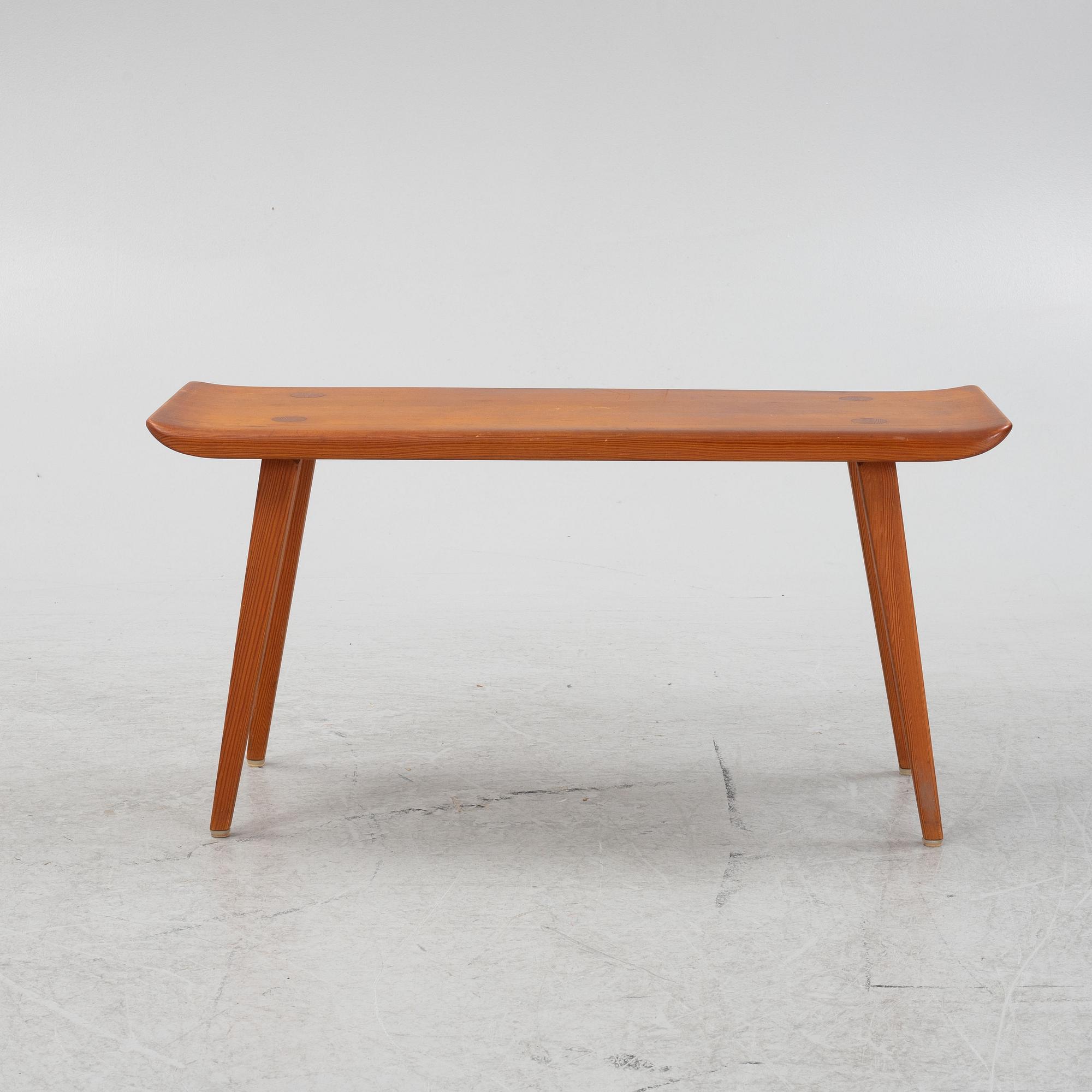 Carl Malmsten, a 'Visingsö' stool, second half of the 20th century.