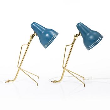 Boris Lacriox, table lamps, a pair, Falkenbergs Belysning, mid-20th century.