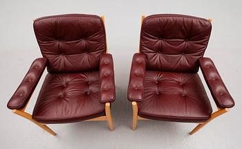 FÅTÖLJER, 1 par, Göte Möbler, Nässjö, 1900-talets andra hälft.