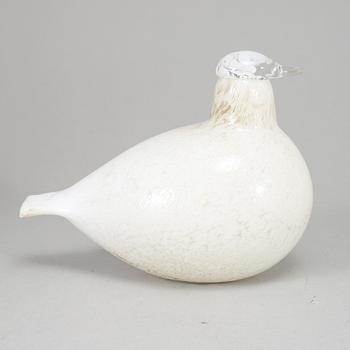 OIVA TOIKKA, glasfågel, "Riekko", Pro Arte, Iittala Nuutajärvi Notsjö, Finland.