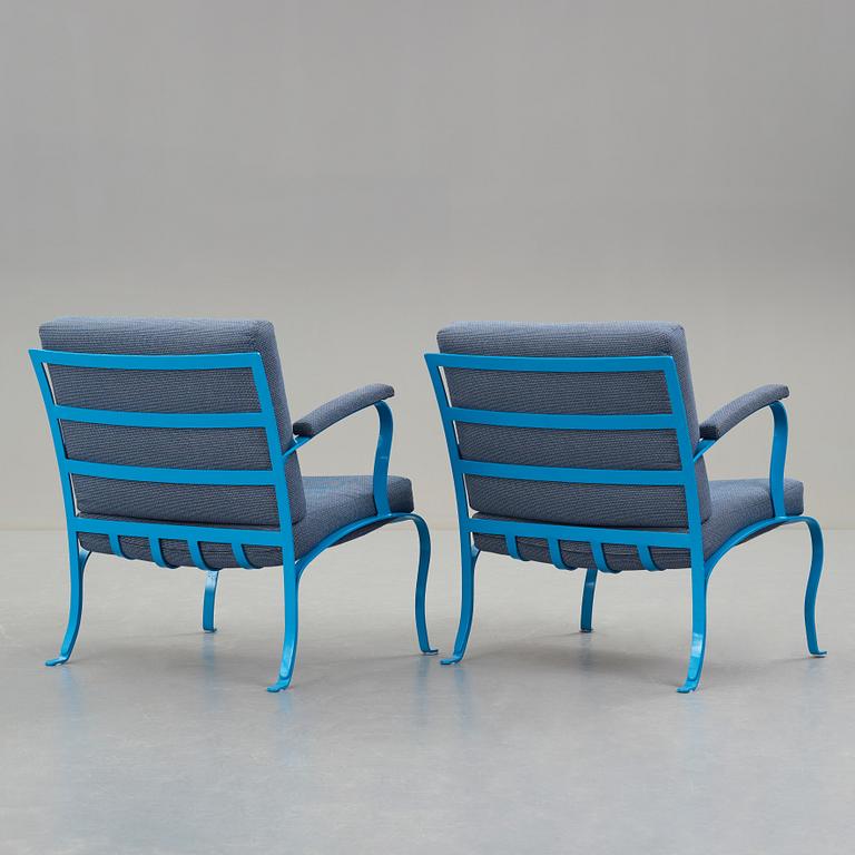 JOHN KANDELL, a pair of easy chairs for Källemo, Sweden 2005.