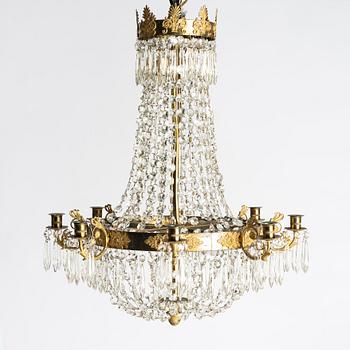 Chandelier, Empire style, circa 1900.