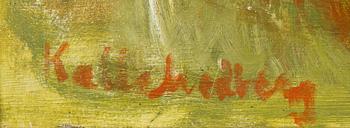 Kalle Hedberg, oil on panel, signed.