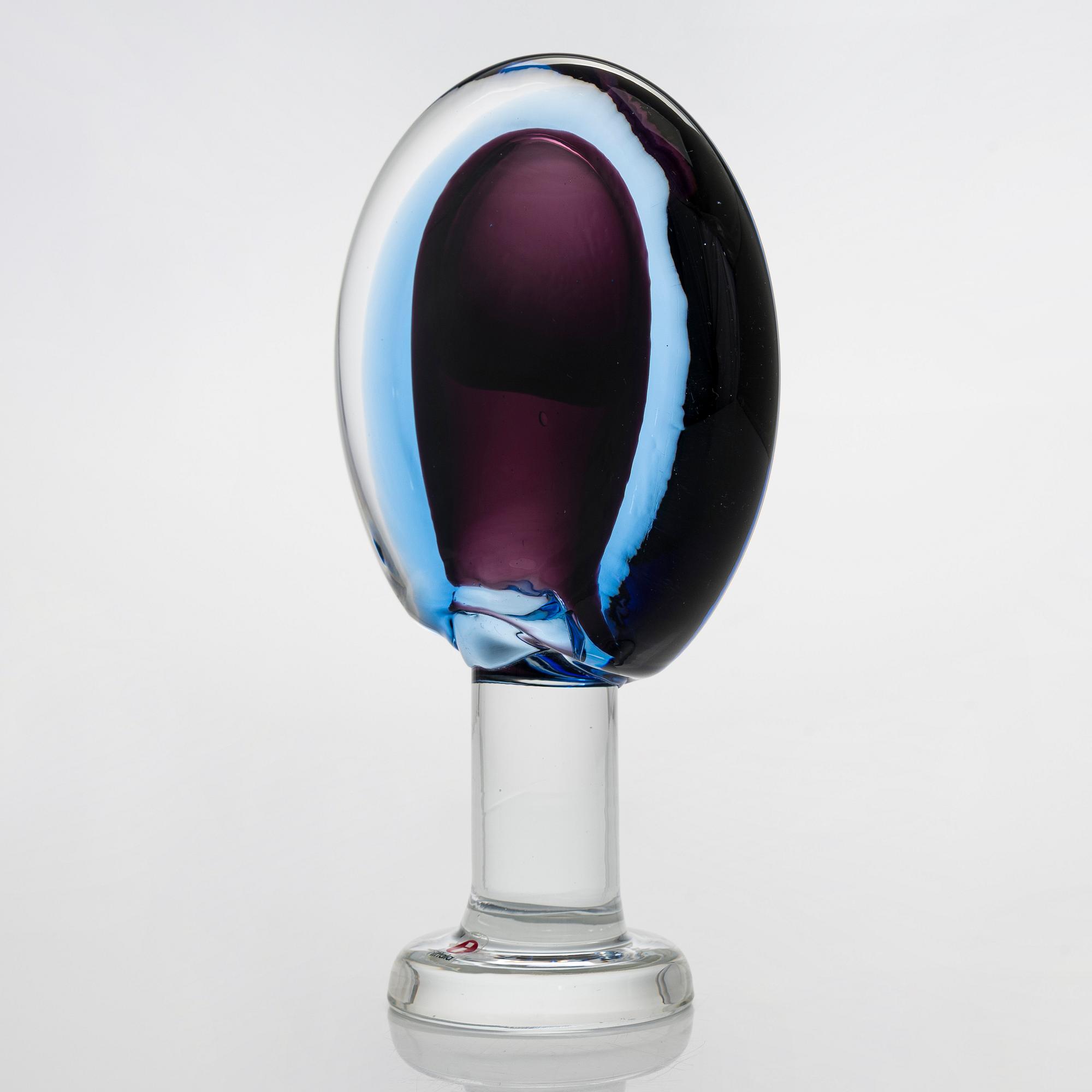 Oiva Toikka, glasskulptur, "Lollipop", signerad Oiva Toikka Nuutajärvi 2008 39/59.