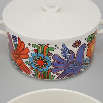 MATSERVIS, 46 delar, porslin, "Acapulco", Villeroy & Boch, Luxemburg, 1900-talets andra hälft.