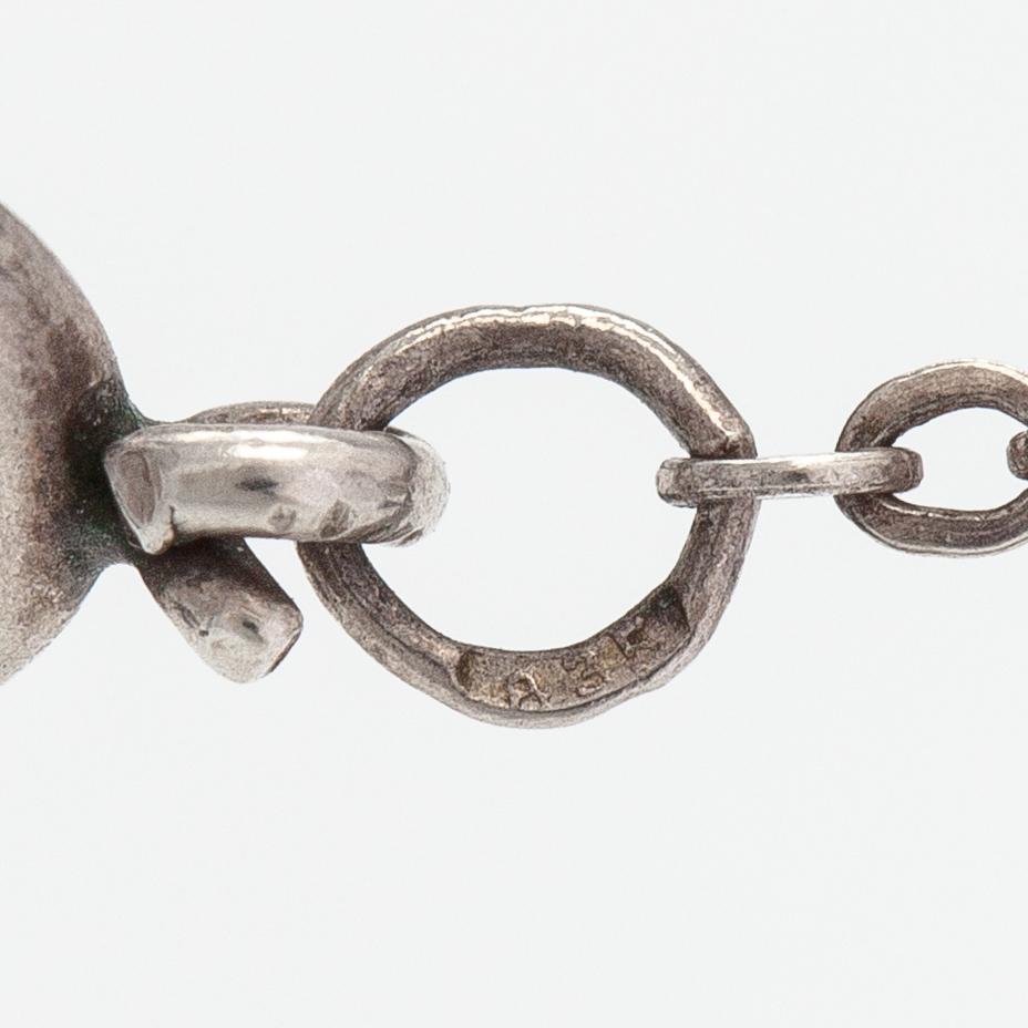 Elis Kauppi, A silver and smoky quartz necklace. Kupittaan kulta, Turku 1961.