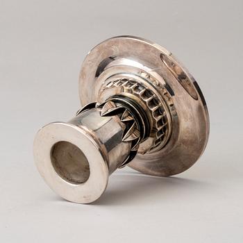 LJUSSTAKE, silver, Svend Toxvaerd, Köpenhamn 1956. Vikt 272 g.