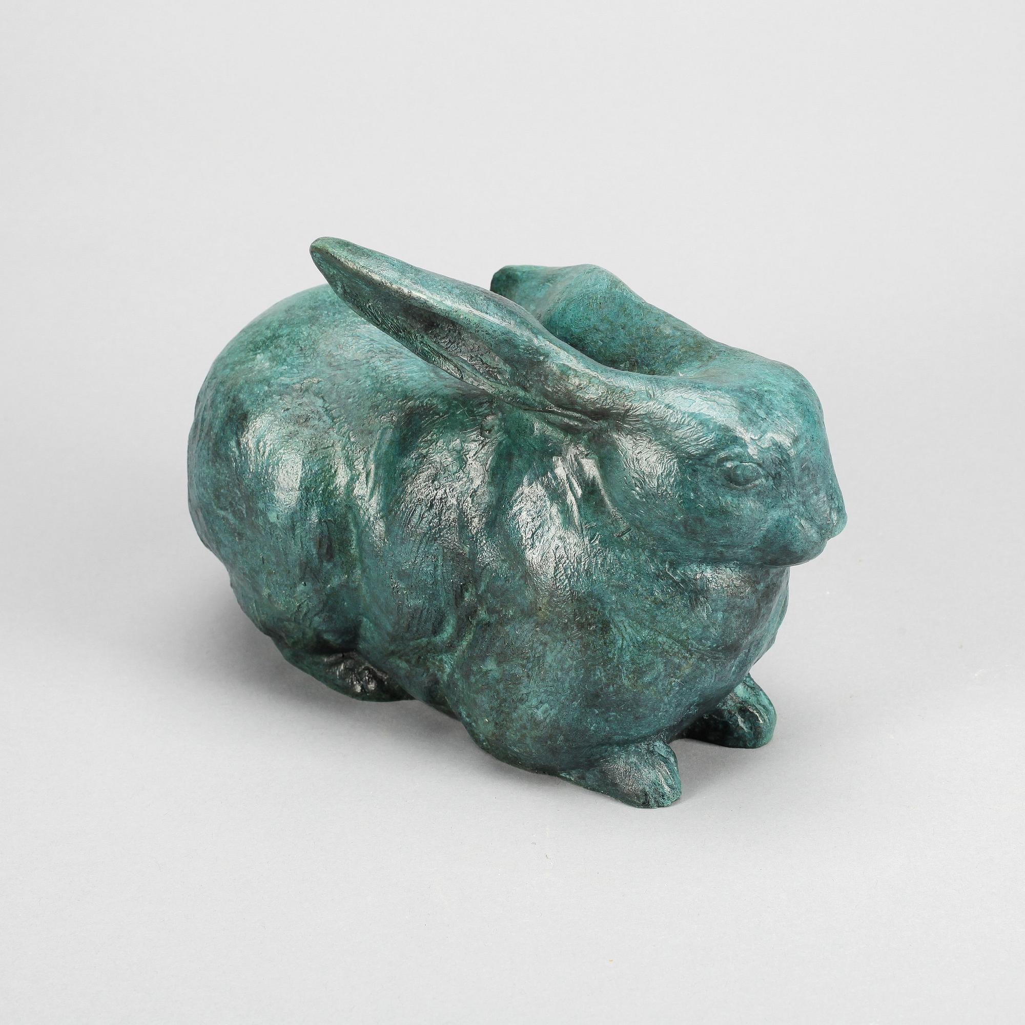 SKULPTUR, grönpatinerad brons, gjutarstämpel FFA Fondeur, 1900-tal.