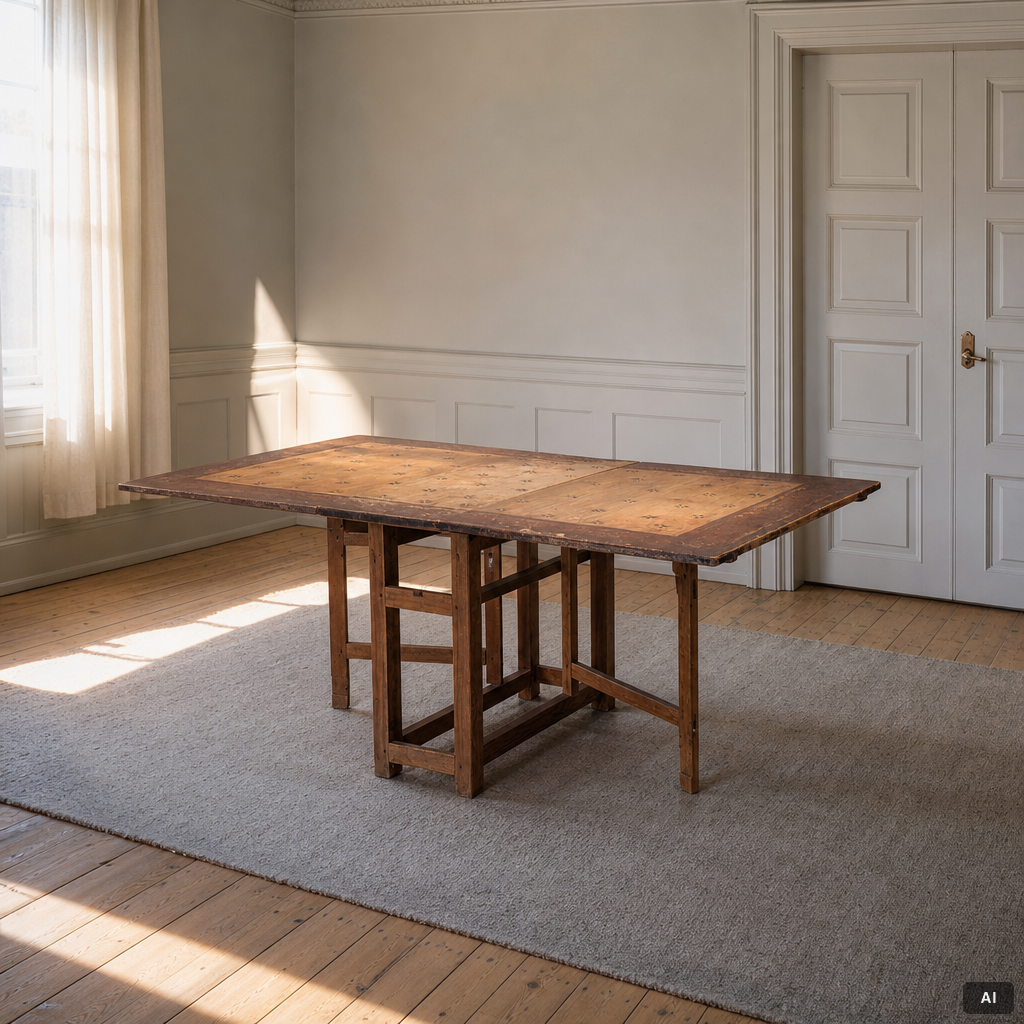 Drop-leaf table, 19th century.