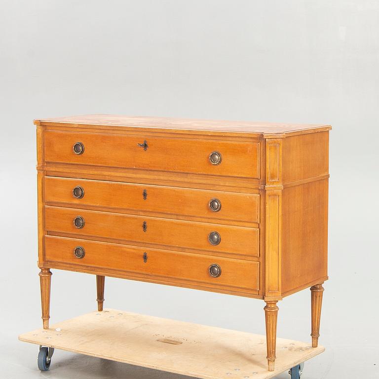 A Louis XVI style mahogany bureau mid 1900s.