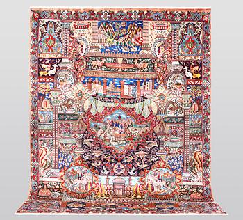 A carpet, Kashmar, ca 390 x 300 cm.