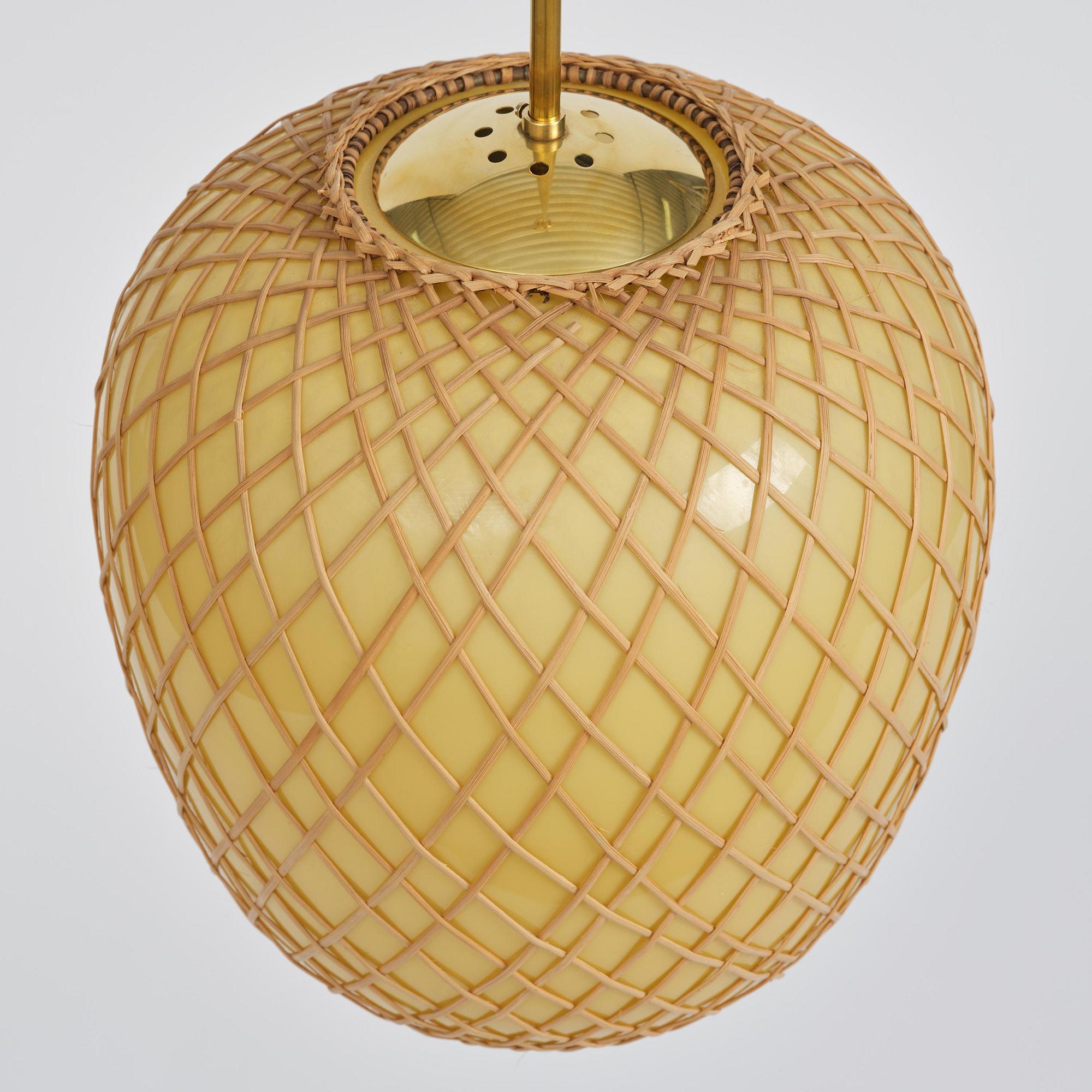 Swedish Modern, a pair of ceiling lamps, 1940s.