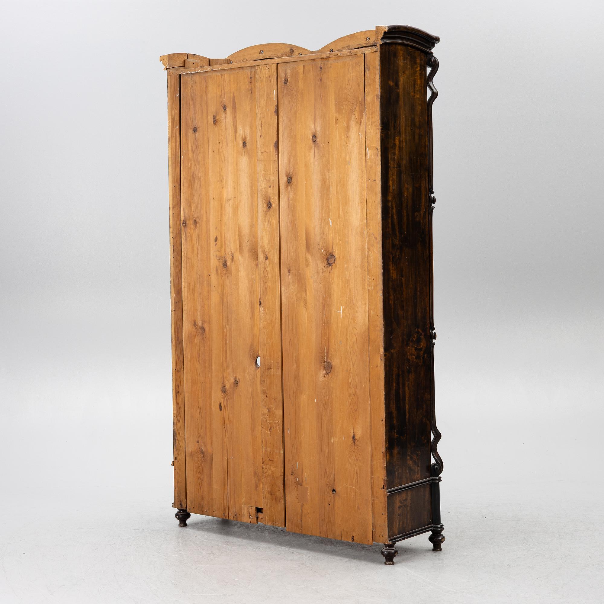 A book cabinet, around 1900.