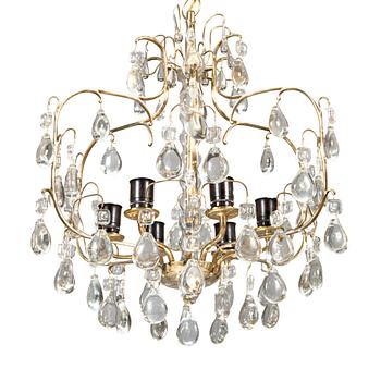 Paavo Tynell, a mid-20th century '1487/6' chandelier for Taito.