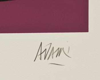 VALERIO ADAMI, färglitografi, signerad. E.A. Arcay, France.