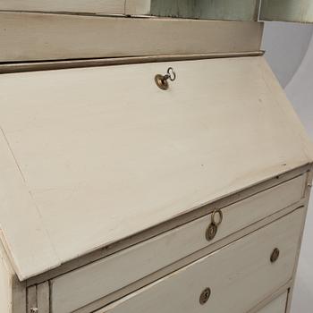 SKRIV/VITRINSKÅP, 1800-tal.