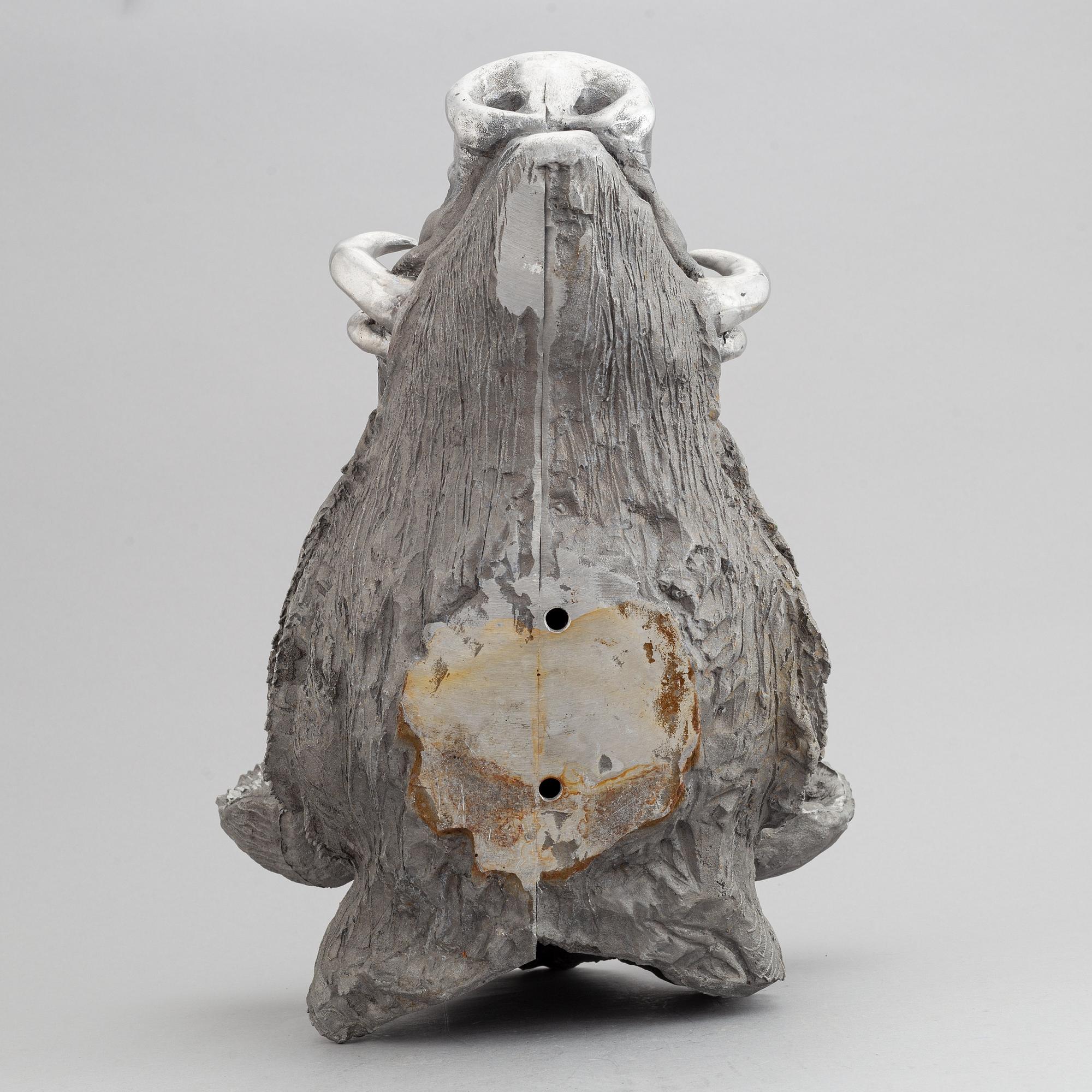 Claes Uvesten, skulptur, aluminium, signerad.
