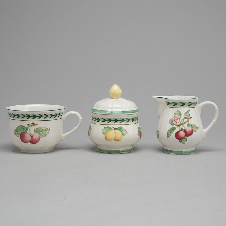 MATSERVIS, 56 delar, porslin, "French Garden", Villeroy & Boch.