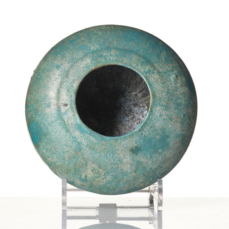 A Kashan pottery jar.