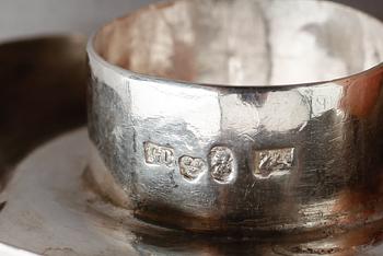 LJUSSTAKAR, 1 par, silver, svenska stämplar 1854.
