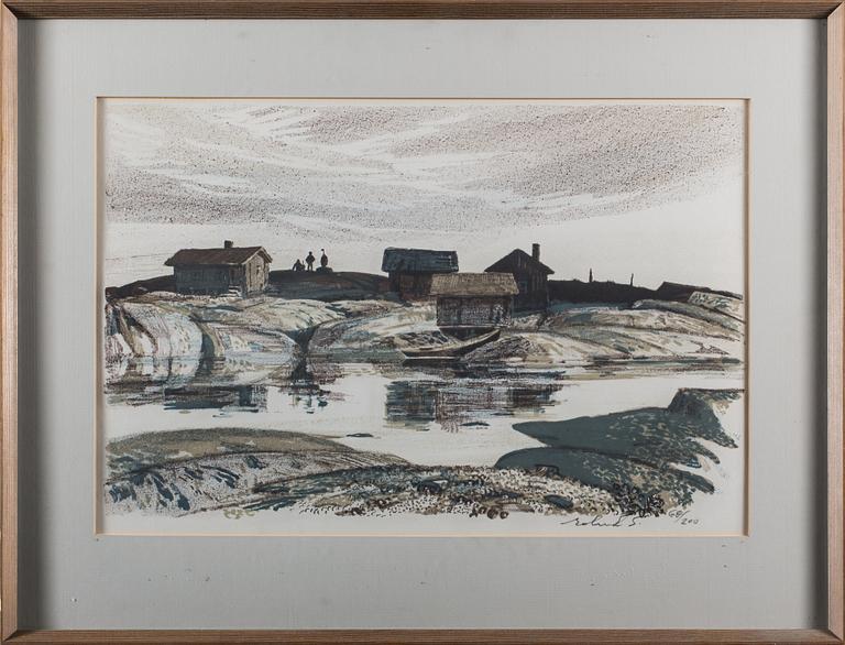 ROLAND SVENSSON, Färglitografi. Signerad och numrerad 68/200.