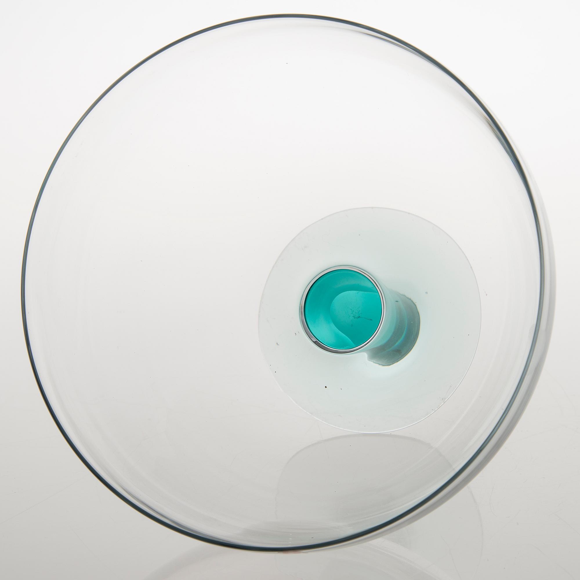 KERTTU NURMINEN, GLASSERVISDELAR, 23 st, "Mondo", Iittala 1900-talets senare hälft.
