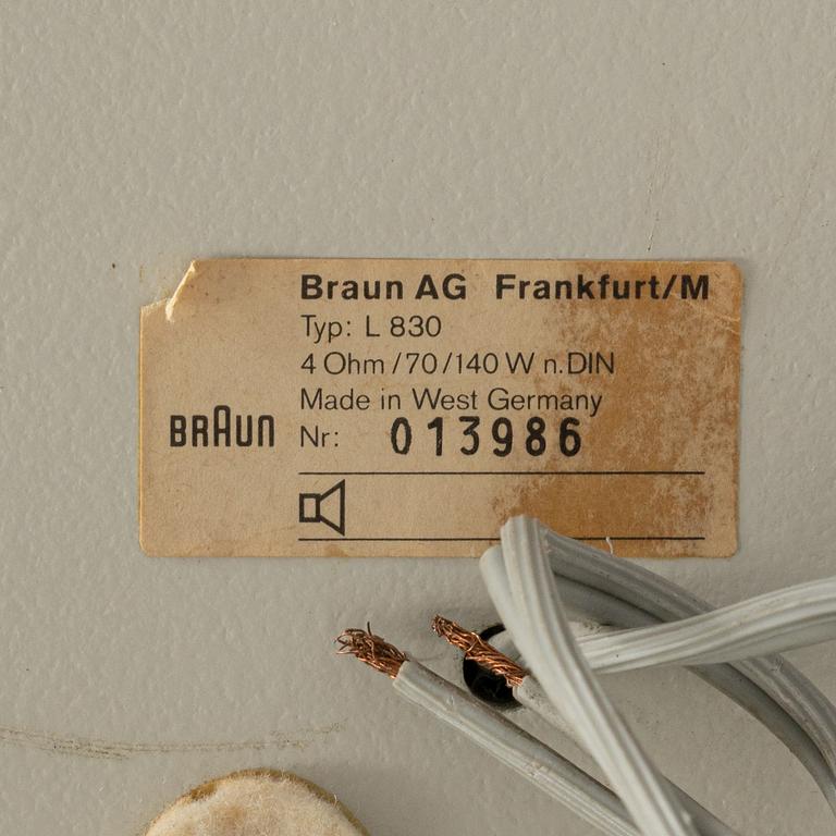 Dieter Rams, stereoutrustning, 5 delar, Braun, Tyskland 1970-tal.