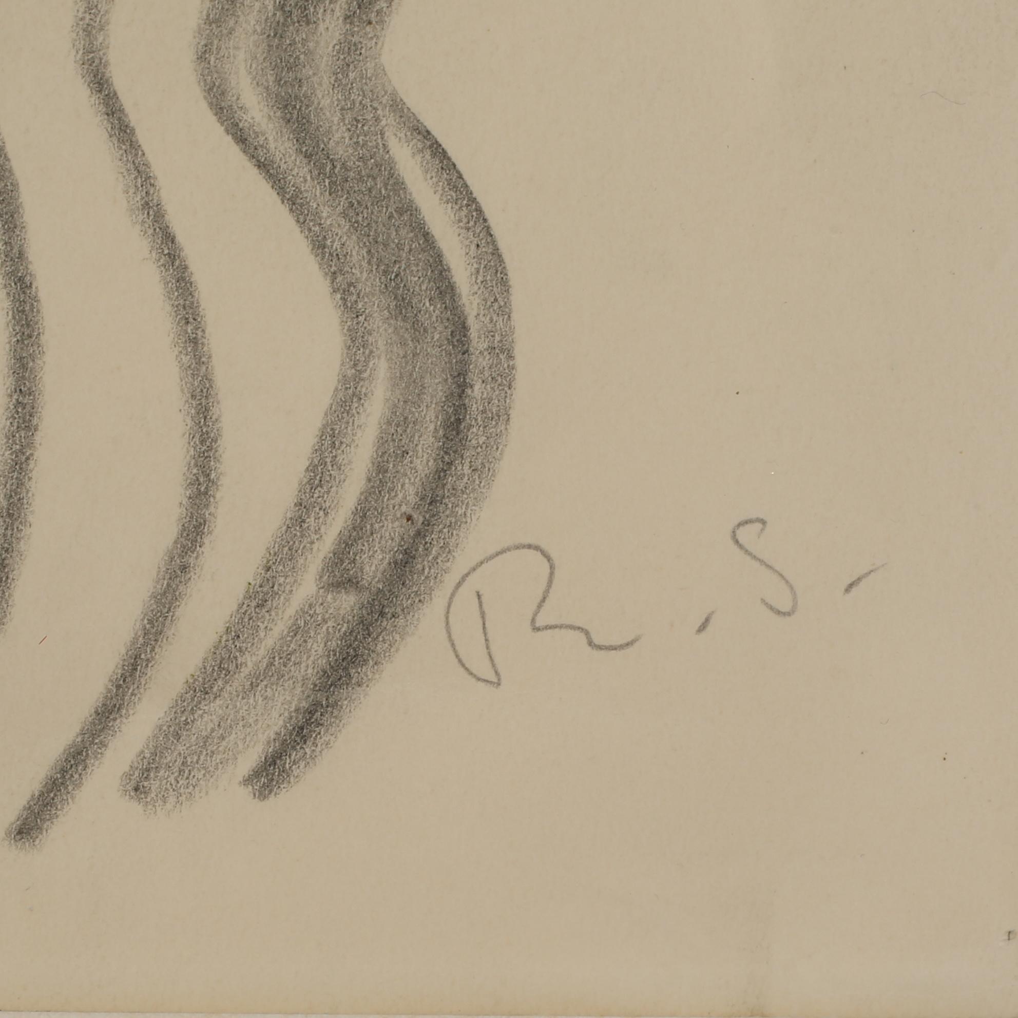 RAGNAR SANDBERG, krita, monogramsignerad.