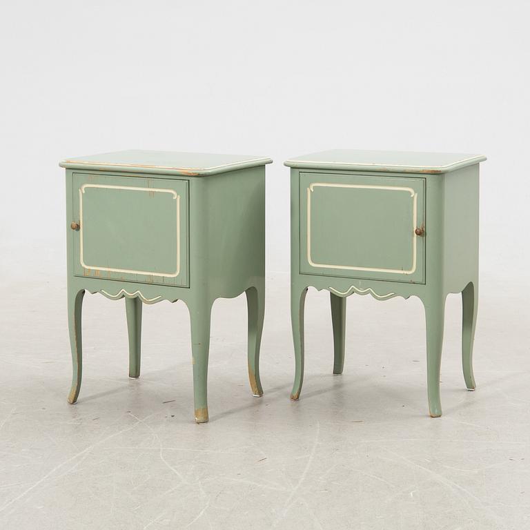Axel Einar Hjorth, Bed and bedside tables, a pair "Ängby" Nordiska Kompaniet (NK) 1931/32.
