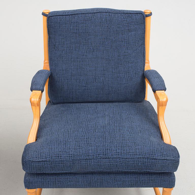 FÅTÖLJER, ett par, så  kallade Gripsholmsfåtöljer, 1900-talets slut.